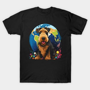 Airedale Terrier Earth Day T-Shirt